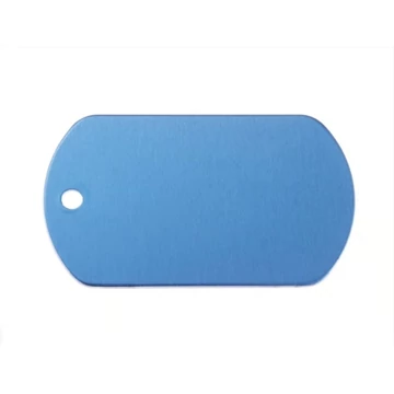 Gravírozható biléta alu dögcédula 50x29 mm kék (122254)