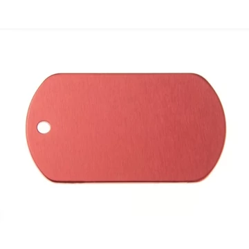 Gravírozható biléta alu dögcédula 50x29 mm piros (122255)