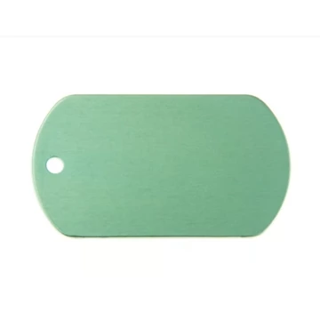 Gravírozható biléta alu dögcédula 50x29 mm zöld (122257)
