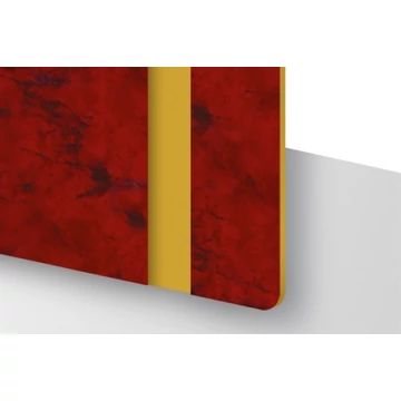 TroLase Thins 0,5 mm Vörös Márvány/Arany (2 réteg) 614 x 1245 mm / LT677-202 (beltéri)