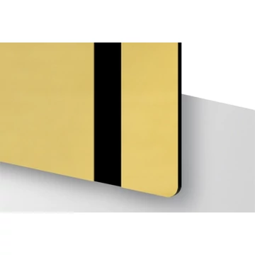 TroLase Thins 0,5 mm Szálhúzott EU Arany/Fekete (2 réteg) 614 x 1245 mm / LT754-202 (beltéri)