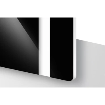 TroLase 1,6 mm Fényes Fekete/Fehér (2 réteg) 616 x 1245 mm / L422-206 (kültéri)