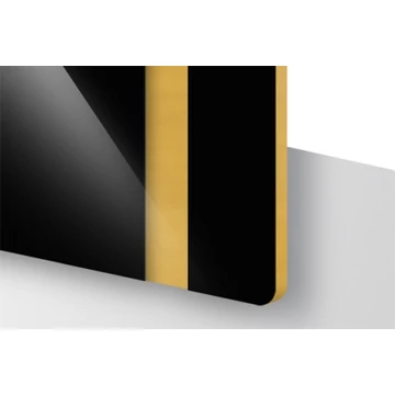 TroLase 1,6 mm Fényes Fekete/Arany (2 réteg) 616 x 1245 mm / L427-206 (kültéri)