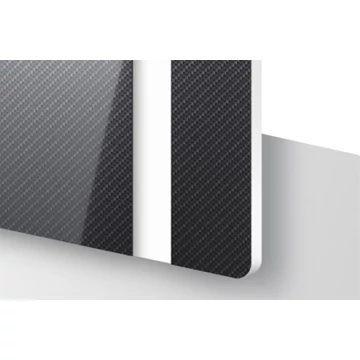 TroLase 1,6 mm Karbon / Fehér (2 réteg) 616 x 1245 mm / L492-206 (kültéri)
