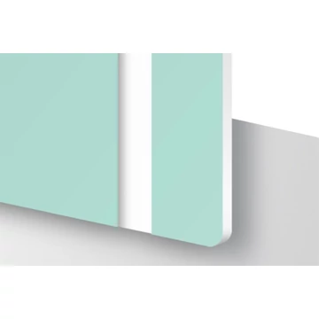 TroLase 1,6 mm Menta / Fehér (2 réteg) 616 x 1245 mm / L522-206 (kültéri)
