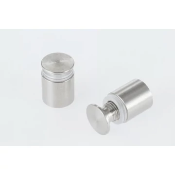 Távtartó 15/15 rozsdamentes acél 2 - 5 mm plexihez - átmérő 15 mm hosszúság 15 mm (4db)