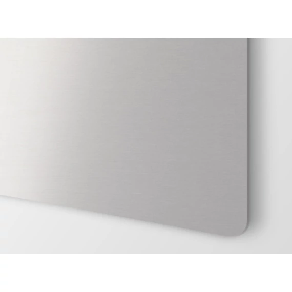 Alu matt 1,0 mm acél hatású (E) 100 x 50 cm / 3540 (szálcsiszolt) Premium Line - védőfóliával