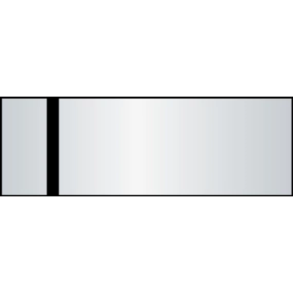 Laserfolie 0,2 mm 7255 tükrös-ezüst/fekete (2 réteg+öntapadó) 610 x 305 mm (beltéri)