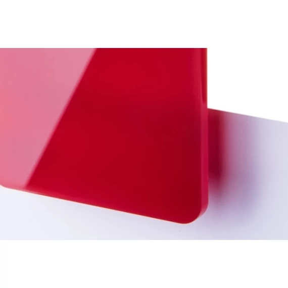 TroGlass Color Gloss 3,0 mm Piros (1 réteg) akril lemez, Plexi 606 x 1216 mm / 117104 (kültéri)
