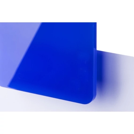 TroGlass Color Gloss 3,0 mm Plexi Fényes Kék (1 réteg) akril lemez 606 x 1216 mm / 117126 (kültéri)