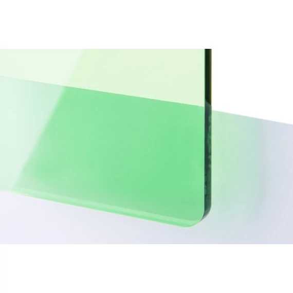 TroGlass Color Gloss 3,0 mm Plexi Fényes Zöld (1 réteg) akril lemez 606 x 1216 mm / 117139 (kültéri)