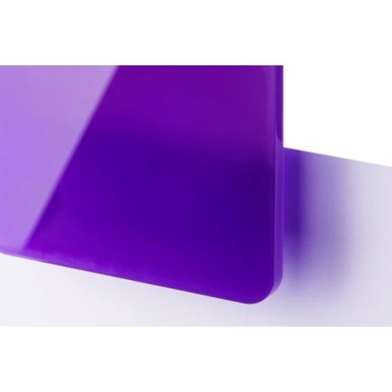 TroGlass Color Gloss 3,0 mm Lila (1 réteg) akril lemez, Plexi 606 x 1216 mm / 117141 (kültéri)