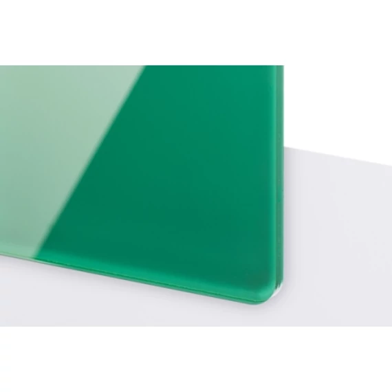 TroGlass Reverse 3,0 mm Plexi Víztiszta/Zöld  (2 réteg) akril lemez 610 x 1220 mm / TG4-931 (kültéri)