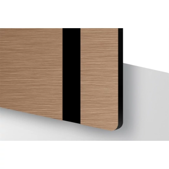 TroLase Metallic Plus 1,6 mm Szálhúzott Vörösréz/Fekete (2 réteg) 616 x 1245 mm / LMT+864-206 (kültéri)