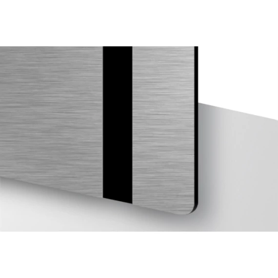 TroLase Thins 0,5 mm Szálhúzott Ezüst/Fekete (2 réteg) 614 x 1245 mm / LT334-202 (beltéri)