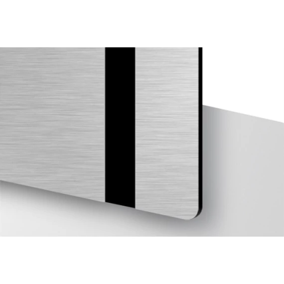 TroLase Thins 0,5 mm Szálhúzott Alu/Fekete (2 réteg) 614 x 1245 mm / LT354-202 (beltéri)