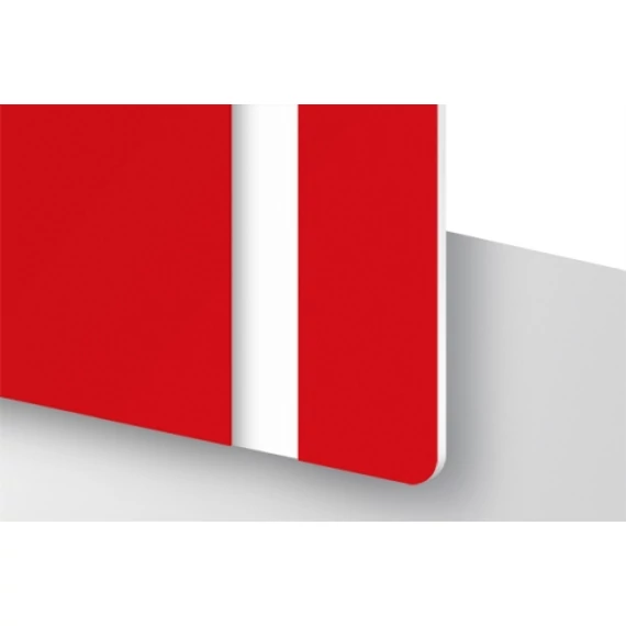 TroLase Thins 0,5 mm Piros/Fehér (2 réteg) 614 x 1245 mm / LT602-202 (beltéri)