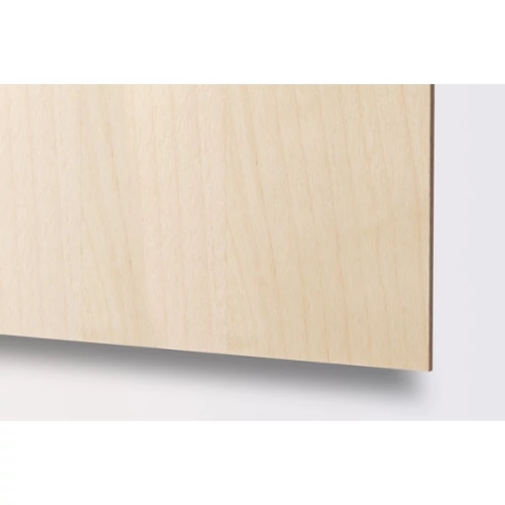 Rétegelt falemez 3mm 40x30cm lézeres kivágáshoz és gravírozáshoz normál B/BB minőség, nyírfa (395x295mm)