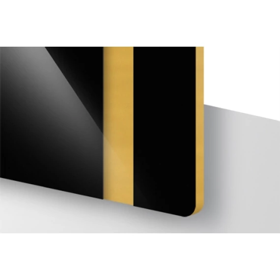 TroLase 1,6 mm Fényes Fekete/Arany (2 réteg) 616 x 1245 mm / L427-206 (kültéri)