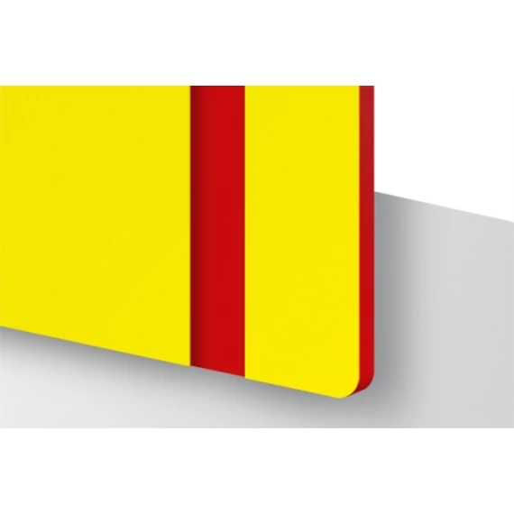 TroLase 1,6 mm Sárga/Piros (2 réteg) 616 x 1245 mm / L706-206 (kültéri)