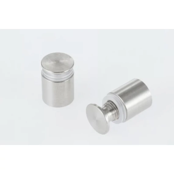 Távtartó 15/15 rozsdamentes acél 2 - 5 mm plexihez - átmérő 15 mm hosszúság 15 mm (4db)