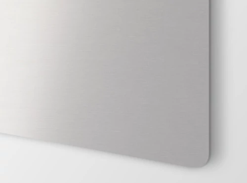 Alu matt 1,0 mm acél hatású (E) 100 x 50 cm / 3540 (szálcsiszolt) Premium Line - védőfóliával