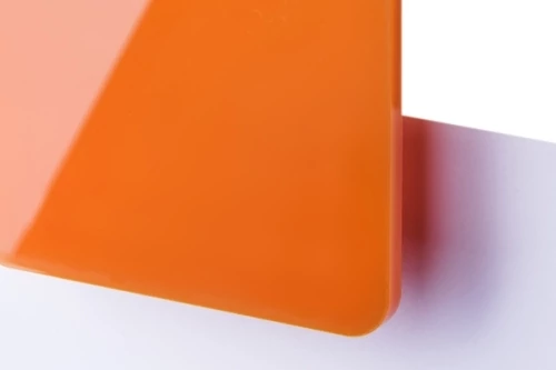 TroGlass Color Gloss 3,0 mm Narancssárg (1 réteg) akril lemez, Plexi 606 x 1216 mm / 117103  (kültéri)