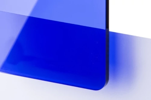 TroGlass Color Gloss 3,0 mm Plexi Fényes Kék (1 réteg) akril lemez 606 x 1216 mm / 117133 (kültéri)