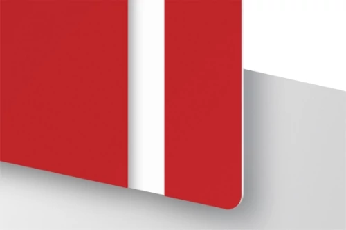 TroLase Foil 0,2 mm Piros/Fehér/(2 réteg+öntapadó) 305 x 610 mm / 139688  (kültéri)