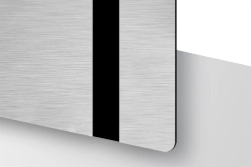 TroLase Foil 0,2 mm/szálh.ezüs Rozsdamentes acél csiszolt/Fekete 305 x 610 mm / 139693 (kültéri)