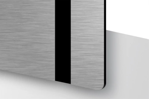 TroLase Thins 0,5 mm Szálhúzott Ezüst/Fekete (2 réteg) 614 x 1245 mm / LT334-202 (beltéri)