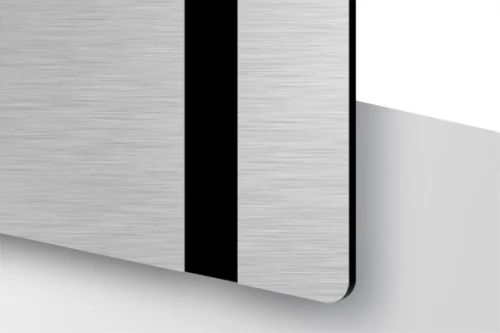 TroLase Thins 0,5 mm Szálhúzott Alu/Fekete (2 réteg) 614 x 1245 mm / LT354-202 (beltéri)