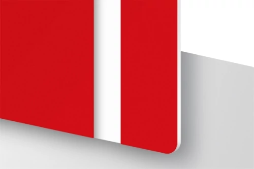 TroLase Thins 0,5 mm Piros/Fehér (2 réteg) 614 x 1245 mm / LT602-202 (beltéri)
