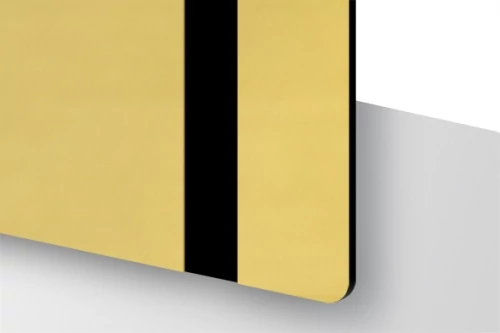 TroLase Thins 0,5 mm Szálhúzott EU Arany/Fekete (2 réteg) 614 x 1245 mm / LT754-202 (beltéri)