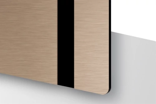 TroLase Thins 0,5 mm Szálhúzott Vörösréz/Fekete (2 réteg) 614 x 1245 mm / LT894-202 (beltéri)