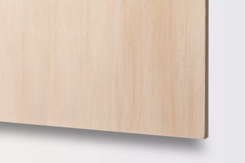 Laminált falemez 3mm 60x30cm lézeres kivágáshoz és gravírozáshoz nyír  (600x300mm)