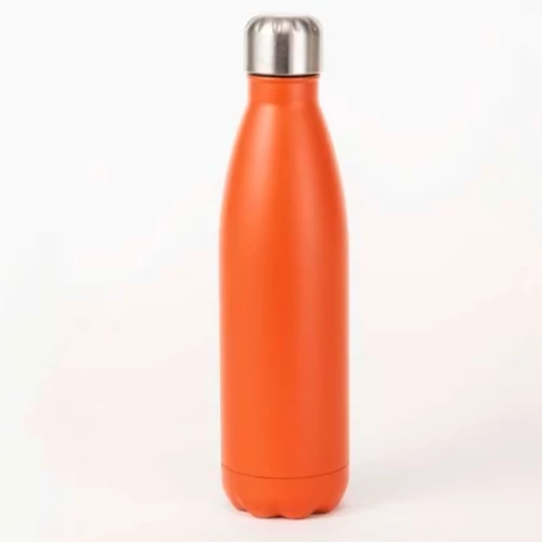 Lézerezhető fém kulacs Narancs rozsdamentes 500ml / 150276