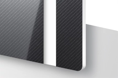 TroLase 1,6 mm Karbon / Fehér (2 réteg) 616 x 1245 mm / L492-206 (kültéri)