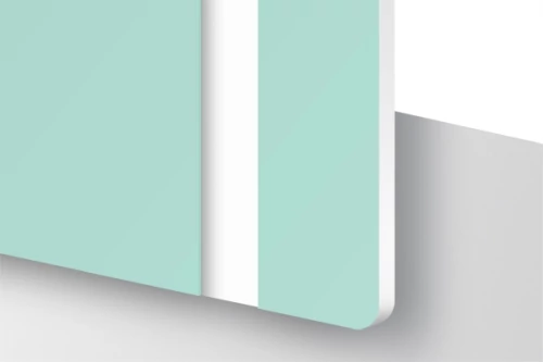 TroLase 1,6 mm Menta / Fehér (2 réteg) 616 x 1245 mm / L522-206 (kültéri)