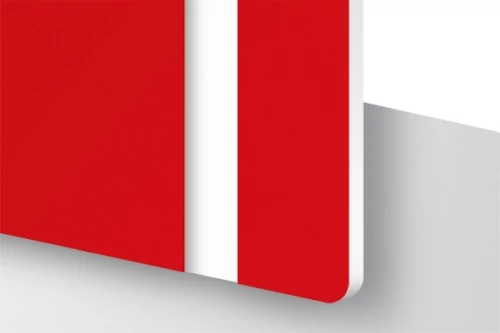 TroLase 3,2 mm Piros/Fehér (2 réteg) 616 x 1245 mm / L602-209 (kültéri)